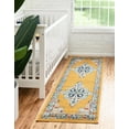 thumbnail image 3 of Unique Loom Parker Collection Area Rug - Merakli (2' x 8' Runner Yellow/Brown), 3 of 12