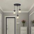 thumbnail image 4 of LMSOD Kitchen Island Light, Adjustable Pendant Lighting,Glass Mason Jar Hanging Lamp (3-Light), 4 of 4