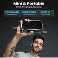 thumbnail image 5 of Phomemo TP31 Tattoo Stencil Printer - Mini Bluetooth Stencil Printer with 30pcs Transfer Paper, Wireless Tattoo Machine Printer for Beginners & Artists, Works with Smartphone Tablet PC, 5 of 6