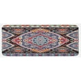 thumbnail image 1 of Ethnic Kitchen Mat, Vibrant Vintage Framework Bohemian Curvy Ornate Borders Symmetric Cultural Colorful, Plush Decorative Kitchen Mat with Non Slip Backing, 47" X 19", Multicolor, by Ambesonne, 1 of 1