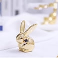 thumbnail image 3 of Kitchen aid 2Pcs Golden Ceramic Bunny Ornament Table Ornament For Desktop Decor, 3 of 3