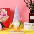 thumbnail image 4 of Monstrate Bonita muñeca sin rostro, decoración de Festival, flor de primavera, adorno de enano con sombrero, decoración de de Navidad, Kits de decoración para fiestas Violeta, 4 of 6