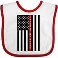 thumbnail image 3 of Inktastic Firefighter Daddy Flag Boys or Girls Baby Bib, 3 of 4