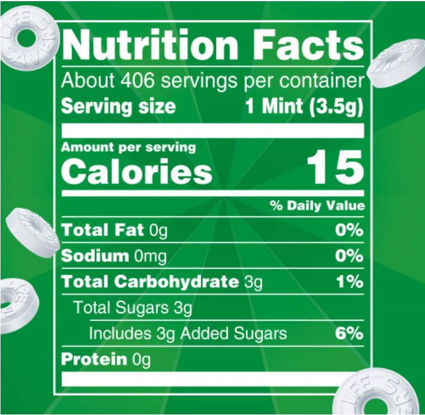 Lifesavers Wint-o-green Mints, 308 Pieces, Office Candy, Breathmints, Candy Dish, Bulk 2lbs. 9 oz. Bag
