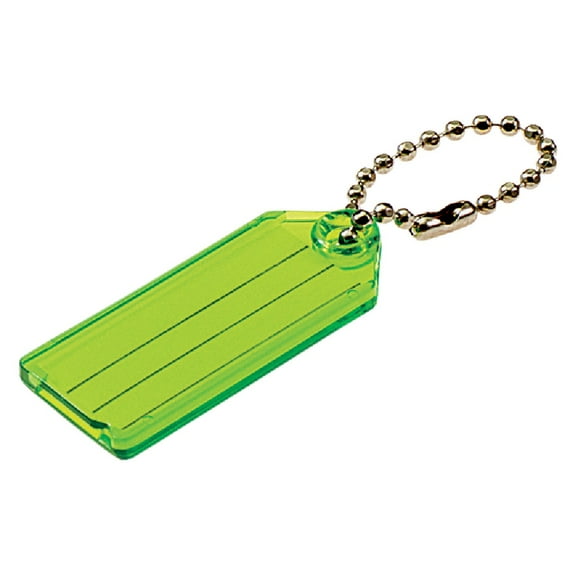 Lucky Line Steel Key Tag With Chain - Keychains - 2 Pack