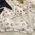 thumbnail image 2 of Ropa interior de Sanrio Hello Kitty para niñas, conjunto de sujetador con copa triangular fina y bonito dibujo animado, lencería de encaje estética Y2k, bragas kawaii para mujer, 2 of 6
