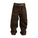 thumbnail image 4 of Figuras a escala 1/12 pantalones y cinturón de vestuario de muñecas en miniatura de cosplay para figuras de acción masculina de 6 pulgadas accesorio Pantalón marrón oscuro, 4 of 8