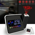 thumbnail image 3 of POINTERTECK Écran LED Numérique USB Alarme de Projection Snooze Fonction Température Thermomètre Humidité Table Projecteur Réveil Décor à la Maison, 3 of 11