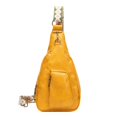 thumbnail image 5 of Bolso de mujer Bolso de cintura retro para mujer Correa de hombro de jacquard colorida Bolso de pecho de PU de moda de Amazon, 5 of 5