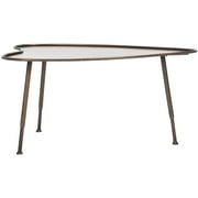 Safavieh Tessa Heart Shape Coffee Table, Antique Copper