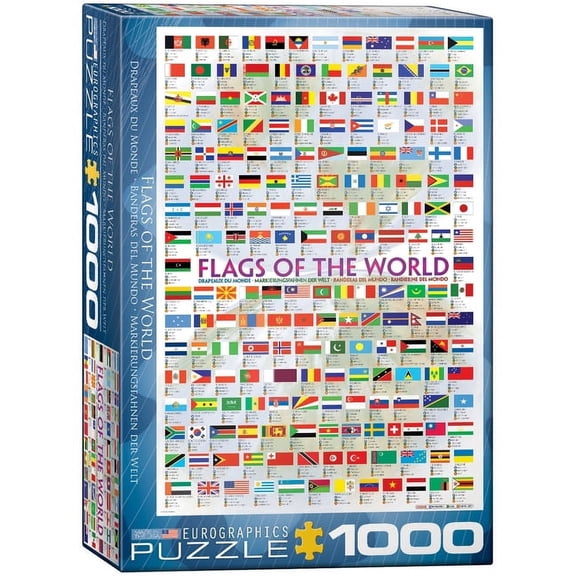Eurographicspuzzles - Flags of the World - Jigsaw Puzzle - 1000 Pieces