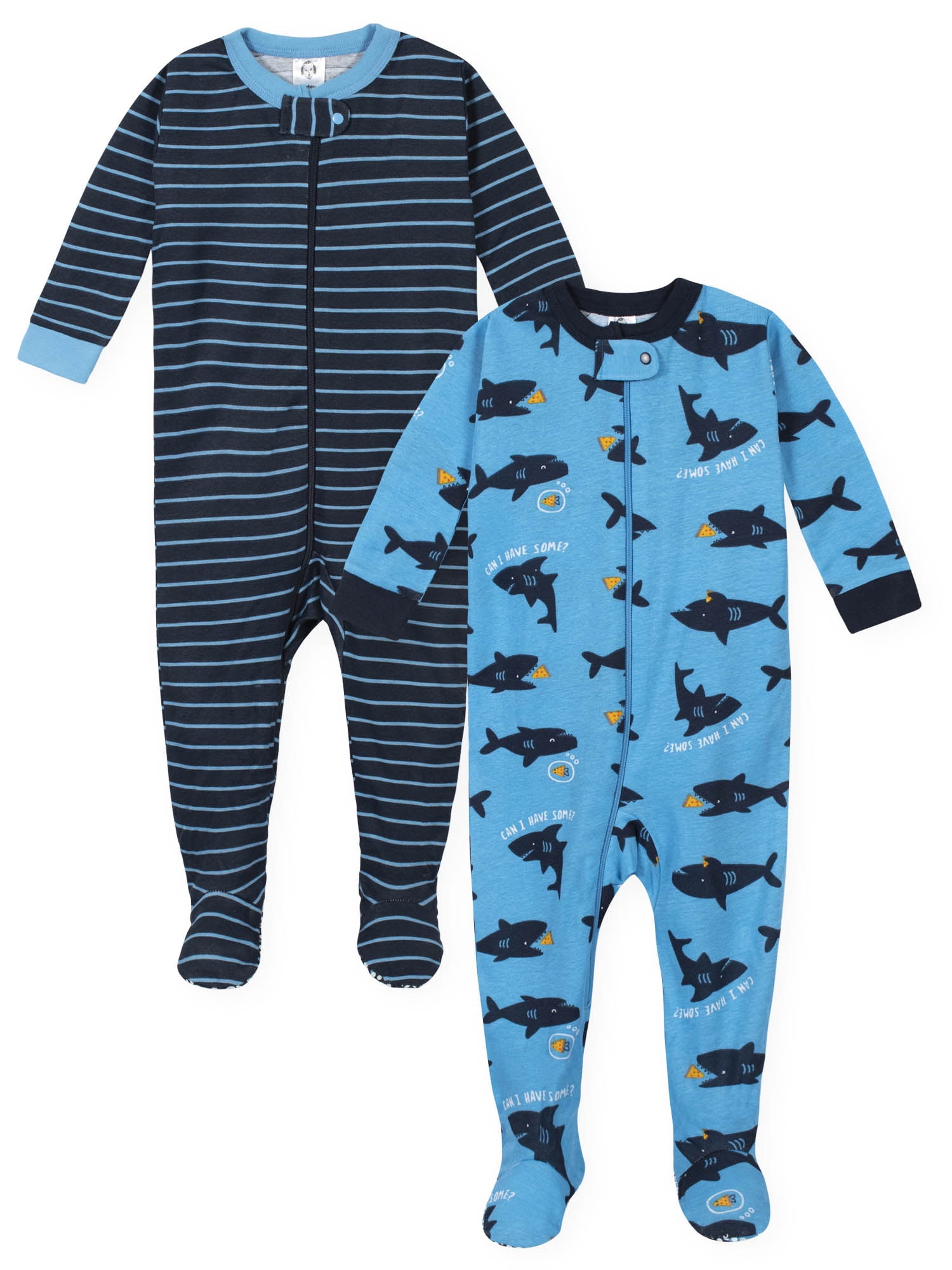 Gerber Baby Toddler Boys OnePiece Snug Fit Cotton Sleeper Pajamas, 2