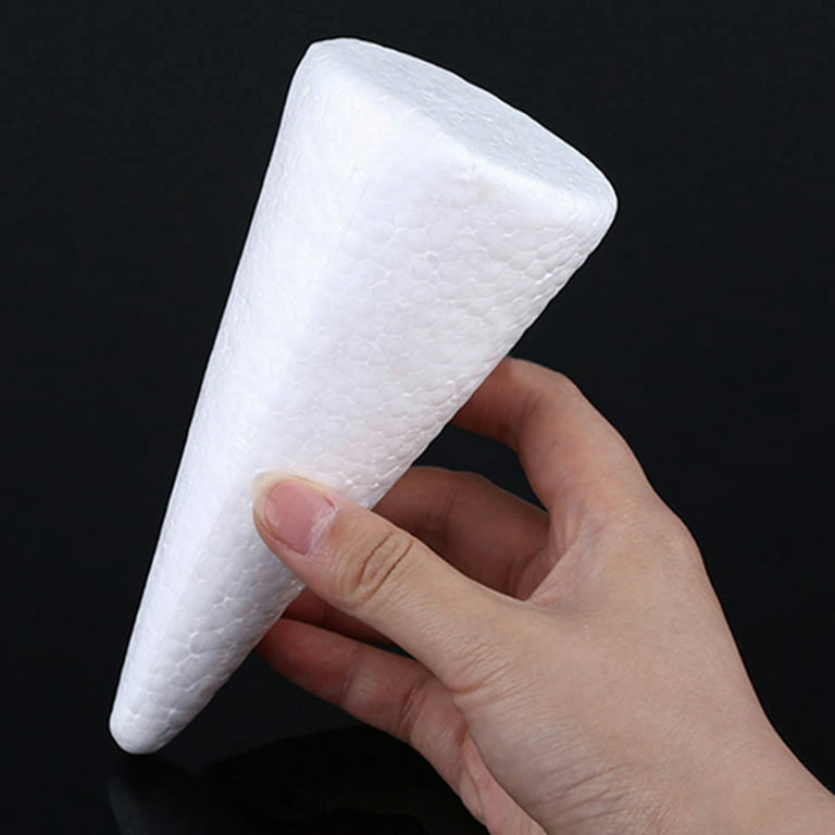 Papaba Foam Cone,10Pcs DIY Material Christmas Xmas Decor Craft Modeling  Foam Circular Cones