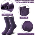 thumbnail image 6 of Wool Socks for Women Winter Warm Hiking Thick Warm Cozy Boot Crew Gift Socks 5 Pairs, 6 of 6