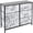 GreyWhite, variant on Sorbus Adult Medium-Density Fibreboard 6 Drawers Storage Chest, Black and Gray, Length 31.50"