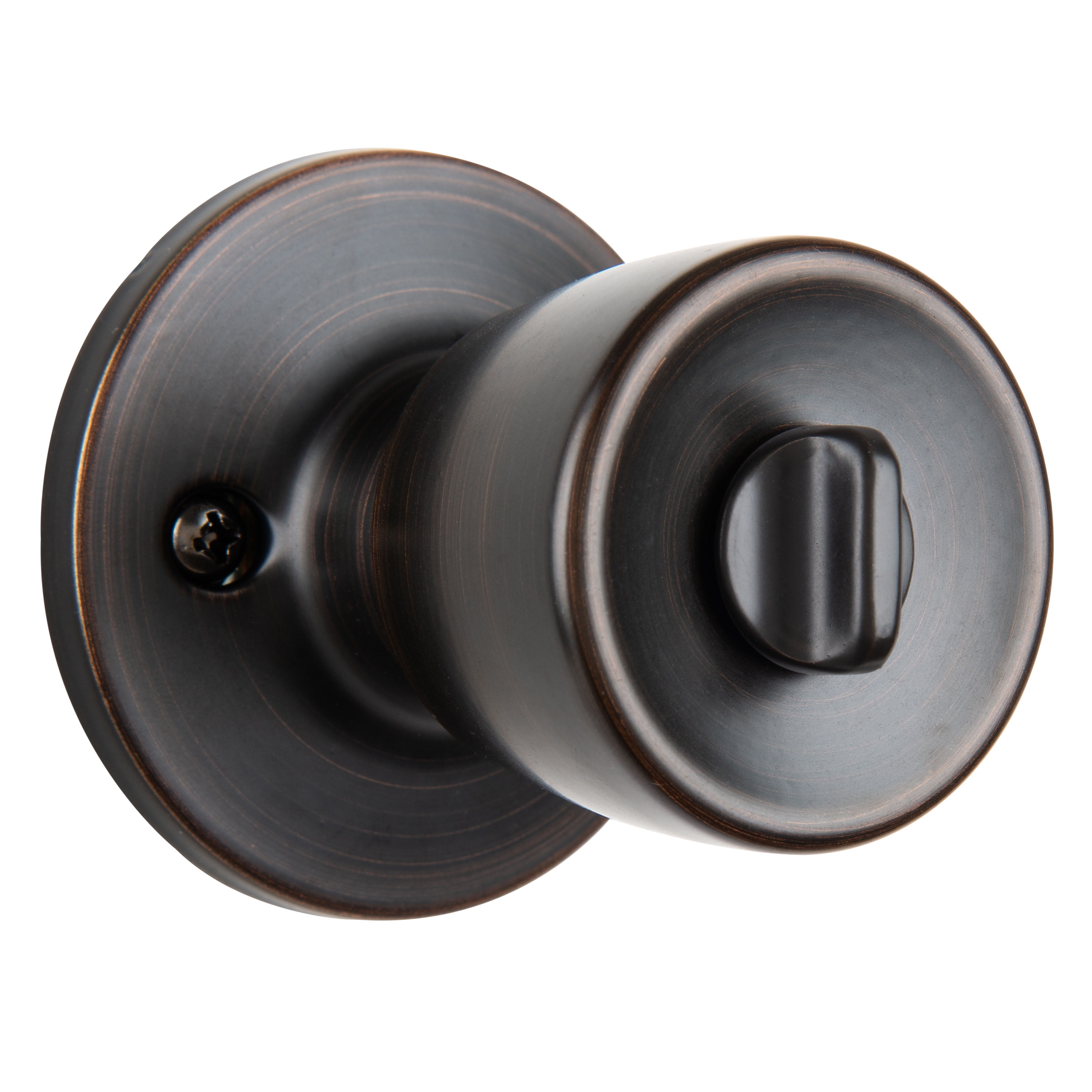 (2 pack) Brinks Mobile Home Keyed Entry Classic Bell Style Doorknob, Tuscan Bronze Finish
