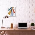 thumbnail image 2 of Stupell Industries Abstract Color Rays Yellow Blue Red Design Framed Wall Art by Daphne Polselli, 2 of 6
