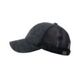 thumbnail image 3 of C.C 80's Multicolor Front Panel Mesh Back Adjustable Precurved Baseball Cap Hat, Black, 3 of 4