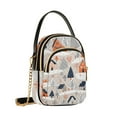 thumbnail image 7 of FORMRS Crossbody Bag for Women Quilted Travel Shoulder Cell Phone Purse with Chain Strap Handbag, Cartoon Gray Houses, 7 of 7
