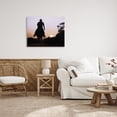 thumbnail image 3 of Stupell Industries Cowboy & Setting Sun Landscape Photography Gallery Wrapped Canvas Art Print Wall Art, 40 x 30, 3 of 8