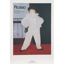 Pablo Picasso 50427 Paul en Pierrot- Lithograph on Paper 29.5 In. x 21.5 In. - Red- White- Green