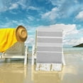 thumbnail image 2 of Tyidzon beach towel oversized, tassel Beach Towels for Adults, Lightweight Travel Beach Towels, Soft Hand Feel, Quickly Dry Beach Towels, 35"x71" - Light Gray, 2 of 6