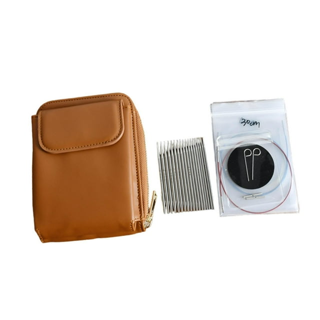 jesticaly Stainless Steel Handmade Crafts Storage Bag Yarn Knitting Stitching Pin Lovers Seeking Organization Solutions 2.75mm Sliver Pins Length 8cm