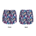 thumbnail image 5 of Lsque cool Skull colorful Printed Women's Running Shorts with Liner Pockets,Elastic Quick Dry Workout Athletic Gym Yoga Shorts,Womens High Waist Shorts-XX-Large, 5 of 9