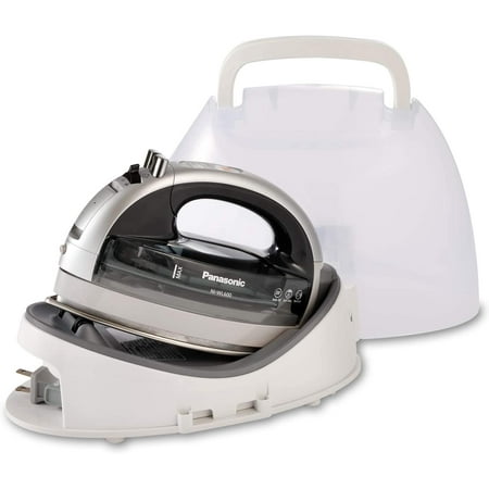 Panasonic NI-WL600 Cordless  Portable 1500W Contoured Multi-Directional Steam/Dry Iron  Stainless Steel Soleplate  Power Base and Carrying/Storage Case  Silver