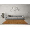 thumbnail image 3 of Ahgly Company Indoor Square Solid Orange Modern Area Rugs, 3' Square, 3 of 4