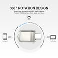 thumbnail image 2 of 1T USB Flash Drive,USB3.0 Go USB Type-C Thumb Drive for PC,Laptop,USB C Devices(Silver）, 2 of 5