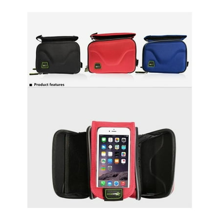 ROCKBROS MTB Mountain Bike Cycling Saddle Bag Pouch Touch Screen Mobile Cell Phone Package Bicycle Cycling Front Bag