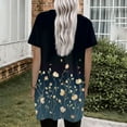 thumbnail image 5 of TQWQT Women's Plus Size Tunic Tops with Pockets Summer Casual Short Sleeve Oversized Tunic Tops Casual V Neck T Shirts Ethnic Floral Print Long Tops, 5 of 5