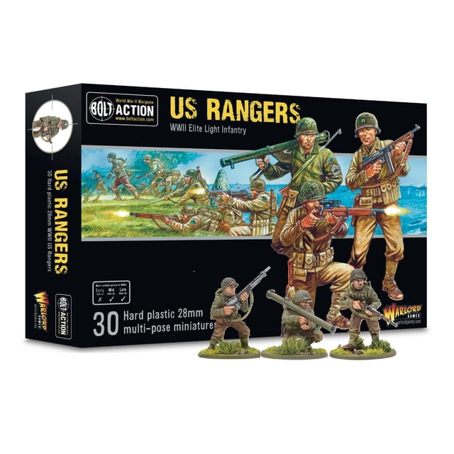 Miniaturas Warlord Games Bolt Action US Rangers (2024) x30