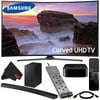 Samsung MU6500-Series 55"-Class HDR UHD Smart Curved LED TV + Samsung HW-M4500 260W 2.1-Channel Curved Soundbar System # HW-M4500/ZA + Apple TV 4K (32GB) # MQD22LL/A Bundle