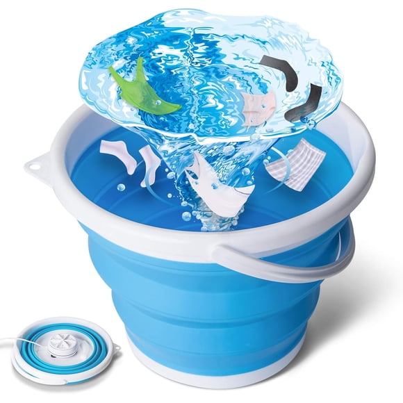 Eco-Friendly Mini Washer, Foldable Washer for Eco-Conscious Laundry Solutions in Apartments, Camping, Travel Laundry