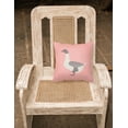 thumbnail image 2 of Carolines Treasures BB7901PW1818 Buff Grey Back Goose Pink Check Fabric Decorative Pillow, 18 x 18 in., 2 of 2