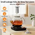 thumbnail image 3 of Electric Tea Maker with Infuser, ±1 ℉ Precise Temperature Control, Glass Kettle for Herbal Fruit Tea, Auto Shut-Off Warm 0.8L Black, 3 of 6