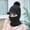 Black, variant on Kiplyki Women's Cold-proof Neck Protection One-piece Hat Warm Knitted Hat