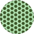 thumbnail image 1 of Ahgly Company Indoor Round Patterned Pale Green Area Rugs, 8' Round, 1 of 6