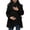 Black, variant on Women's Cozy Maternity 3 In 1 Coat - Thick Quilted Lined Hooded Puffer, Warm Winter Parka With Pockets for Commute & Maternity Leisure Beige M