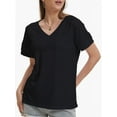 thumbnail image 3 of Womens T Shirts Short Sleeve V Neck Casual Summer Tops Tshirts with Pocket, 3 of 4