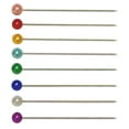 thumbnail image 2 of UNIQUE CREATIV Extra‑Long Pearl Head Pins, 41 mm × 0.6 mm, 100‑Pack – Bright Mixed Colours, 2 of 3