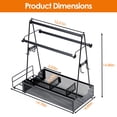 thumbnail image 3 of Metal Grill Utensil Caddy with Paper Towel Holder for Camping, Picnic, and Barbecue, 3 of 8