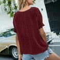 thumbnail image 2 of Zuesphe Womens Crop Tops Trendy Short Sleeve Shirts for Women Work Blouses for Women Casual Cotton Summer Tunics for Women 2025 Dresses, 2 of 6