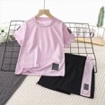 thumbnail image 4 of kpoplk Baby Boys & Toddler Boys 2Pcs Matching Clothes Summer Outfits Short Sleeve T-Shirt and Shorts Dinosaur Pattern(Purple,8-9 Y), 4 of 4