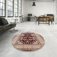 thumbnail image 4 of Ahgly Company Machine Washable Indoor Rectangle Industrial Modern Pastel Orange Area Rugs, 8' x 10', 4 of 7