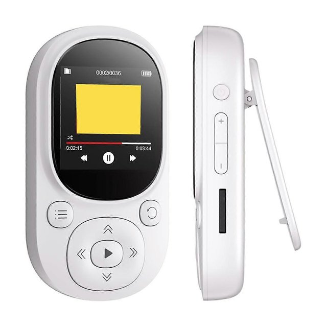 32GB Clip MP3 Player Portable Music Player Bluetooth Mp3 Mp4 Player with FM Radio Recording Pedometer for Kids-