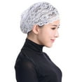 thumbnail image 1 of Turban en Dentelle Foulard pour Femmes Bonnet Extensible pour Perte de Cheveux, 1 of 1