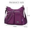 thumbnail image 5 of LAVA Nylon Crossbody Bag Women Purses Waterproof Shoulder Bags Casual Messenger Commuter Bag Hangbags for Travel Purple, 5 of 11